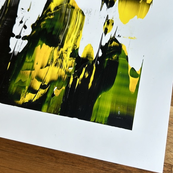 Original Abstract Painting / "Glob" / 11X14 inches on Yupo Paper - Picture 3 of 10